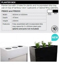 Planter Box Range And Specifications